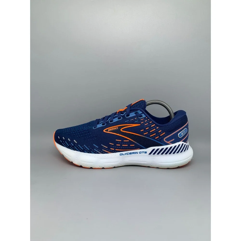 Brooks‎ Glycerin GTS 20 Blue Orange Running Shoes 1103832E444 Men's Sz 9 Wide